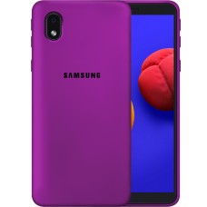 Силикон Original Case Samsung Galaxy A01 Core (Сиреневый)