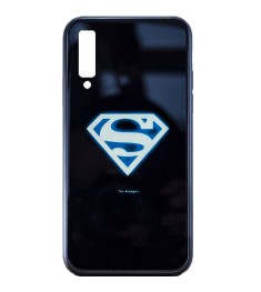 Накладка Luminous Glass Case Samsung A7 (2018) A750 (Superman)