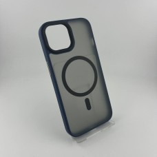 Накладка Blueo Skin Friendly Frosted Anti-Drop Apple iPhone 15 (Dark Blue)