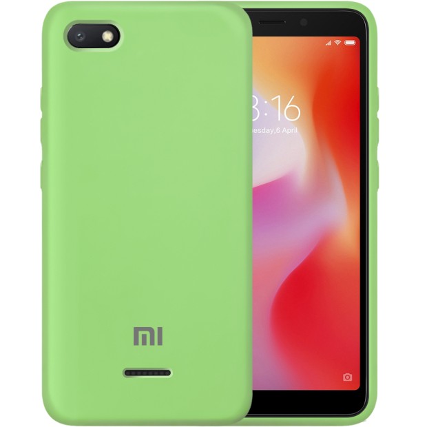 Силикон Original Case Xiaomi Redmi 6A (Зелёный)