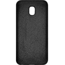 Накладка Back Cover Leather Samsung J3 (2017) J330 (черный)