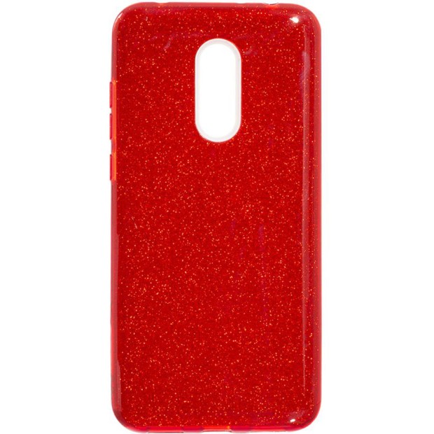 Силиконовый чехол Glitter Xiaomi Redmi 5 (красный)