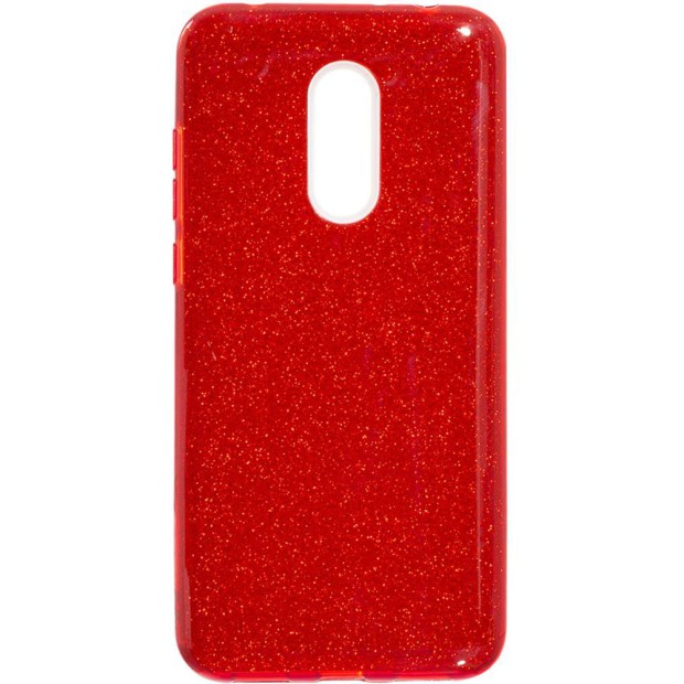 Чехол Силикон Glitter Xiaomi Redmi 5 (красный)