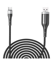 USB-кабель Moxom MX-CB39 (MicroUSB) LED Button (Чёрный)