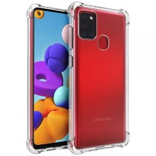 Силикон 6D Samsung Galaxy A21S (2020) (Прозрачный)