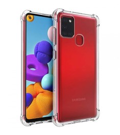 Силикон 6D Samsung Galaxy A21S (2020) (Прозрачный)