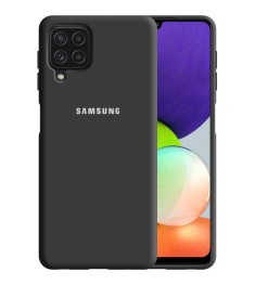 Силикон Original 360 Case Logo Samsung Galaxy A22 (Чёрный)