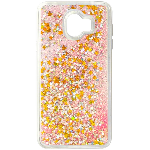 Силикон Liquid Fashion Samsung Galaxy J4 (2018) J400 (Pink Stars)
