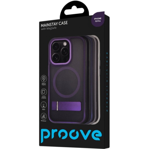 Накладка Proove Mainstay Case MagSafe Apple iPhone 15 Pro (Grey)