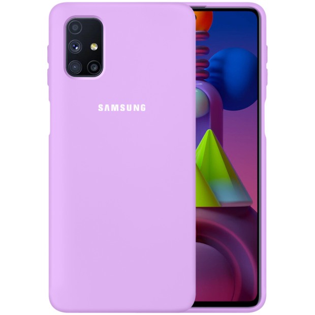 Силикон Original 360 Case Logo Samsung Galaxy M51 (2020) (Фиалковый)