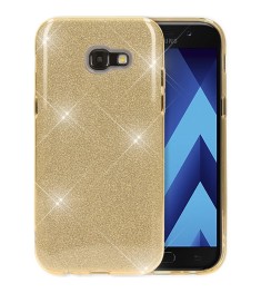 Силикон Glitter Samsung Galaxy A3 (2017) A320 (Золотой)