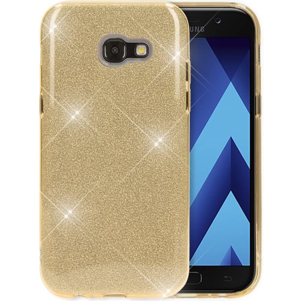 Силікон Glitter Samsung Galaxy A3 (2017) A320 (Золотий)