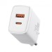Baseus Palm 20W PD Charger (1 Type-C / 1 USB) + Type-C to Type-C Cable (White) P10111608213-01 Baseus Palm 20W PD Charger (1 Type-C / 1 USB) + Type-C to Type-C Cable (White) P10111608213-01