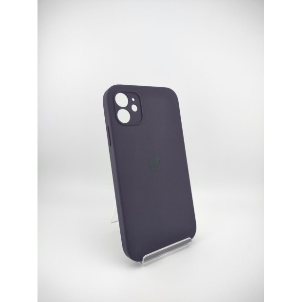Силикон Original Square RoundCam Case Apple iPhone 11 (72) Eggplant