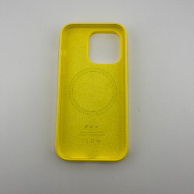 Чехол Silicone Case with MagSafe Apple iPhone 14 (Canary Yellow)