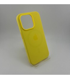 Чехол Silicone Case with MagSafe Apple iPhone 14 (Canary Yellow)