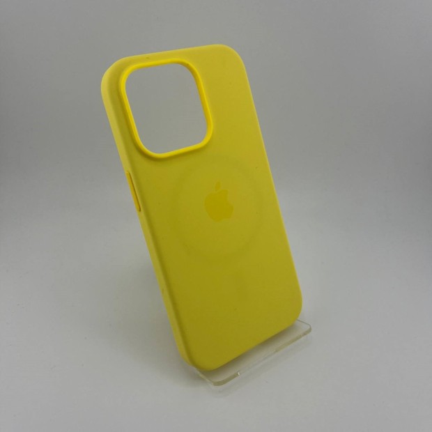 Чехол Silicone Case with MagSafe Apple iPhone 14 (Canary Yellow)