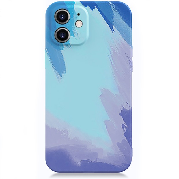 Силікон WAVE Watercolor Case iPhone 12 (blue)