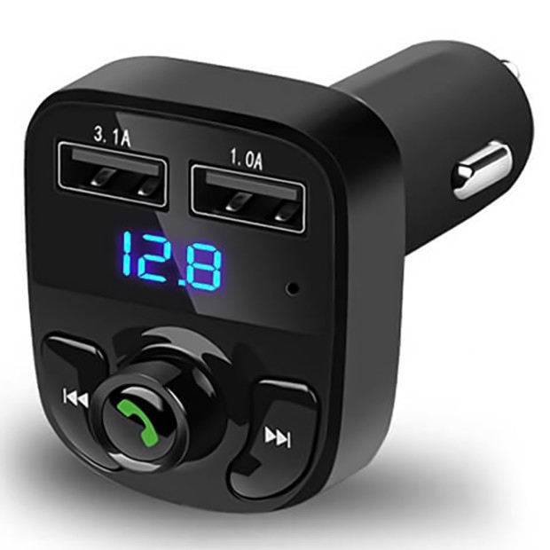 FM - модулятор A2 Player (Bluetooth, MicroSD, USB, Aux) Black