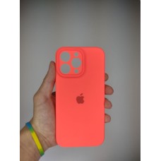 Силикон Original RoundCam Case Apple iPhone 14 Pro Max (50) Coral
