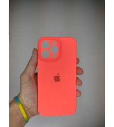 Силикон Original RoundCam Case Apple iPhone 14 Pro Max (50) Coral