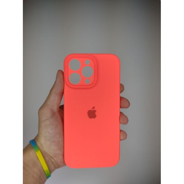 Силикон Original RoundCam Case Apple iPhone 14 Pro Max (50) Coral