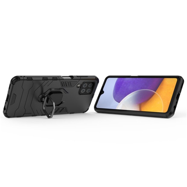 Бронь-чехол Ring Armor Case Samsung Galaxy A22 (2021) (Чёрный)