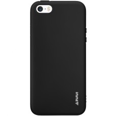 Силиконовый чехол iNavi Color Apple iPhone 5 / 5s / SE (черный)