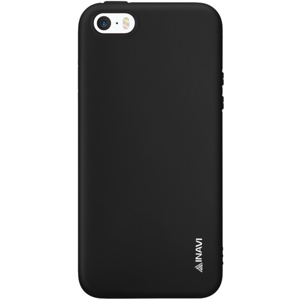 Чехол Силикон iNavi Color Apple iPhone 5 / 5s / SE (черный)