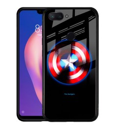 Накладка Luminous Glass Case Xiaomi Mi8 Lite (Captain America)