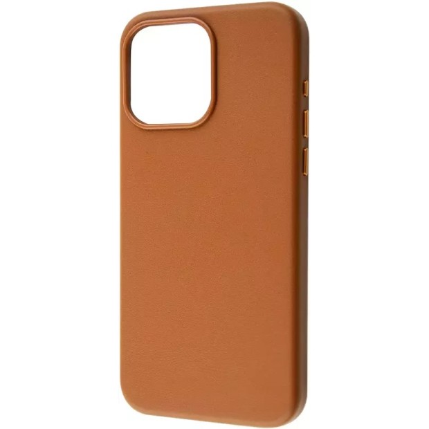 Чехол WAVE Premium Leather Edition Case with MagSafe iPhone 15 Pro Max (Orange)