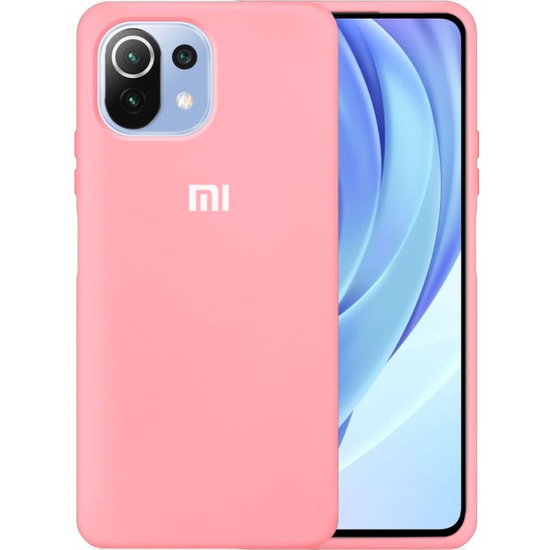 Силікон Original 360 Case Logo Xiaomi Mi 11 Lite (Рожевий)