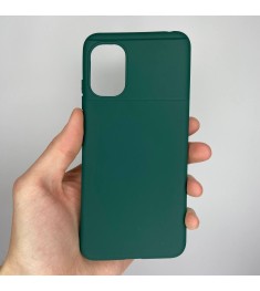 Силикон iNavi Color Xiaomi Poco M5 (Тёмно-зелёный)