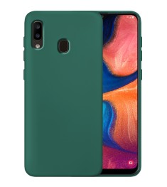 Силикон Original 360 Case Samsung Galaxy A20 / A30 (Тёмно-зелёный)
