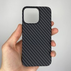 Чехол-накладка Carbon MagSafe для Apple iPhone 13 Pro (Чёрный)