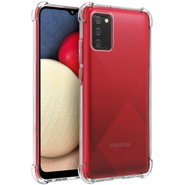 Силікон 6D Samsung Galaxy A02S (2020) (Прозорий)