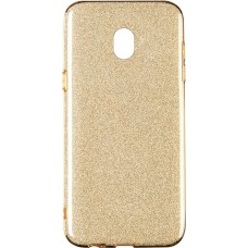 Силиконовый чехол Glitter Samsung Galaxy J7 (2017) J730 (золотой)