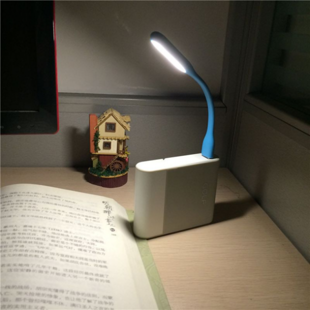 Гибкая USB лампа-фонарик USB LED Light (Синий)