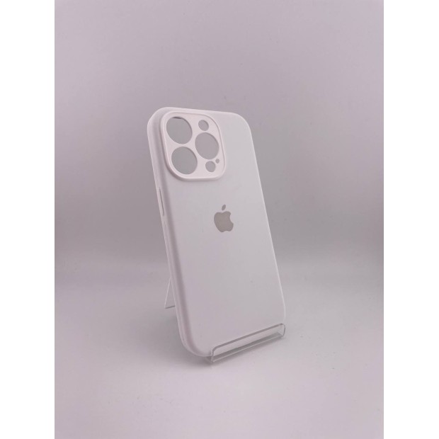 Силикон Original RoundCam Case Apple iPhone 15 Pro (06) White