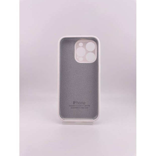 Силикон Original RoundCam Case Apple iPhone 15 Pro (06) White