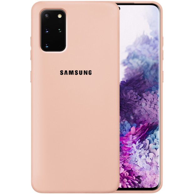 Силикон Original Case Samsung Galaxy S20 Plus (Пудровый)
