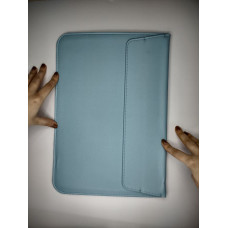 Чехол Leather Cover Apple MacBook 15.4" / 16" (Blue)
