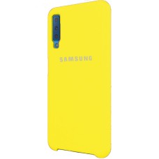 Силиконовый чехол Original Case Samsung Galaxy A7 (2018) A750 (Жёлтый)