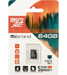 Карта памяти Mibrand MicroSDXC 64GB (UHS-1) (Class 10)