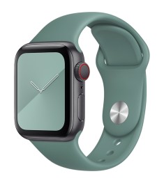 Ремешок Apple Watch Silicone 42 / 44 / 49mm (55) Blackish Green