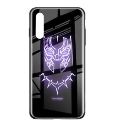 Накладка Luminous Glass Case Samsung A50 (2019) (Black Panther)