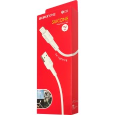 USB-кабель Borofone Silicone BX30 (Lightning) (Белый)