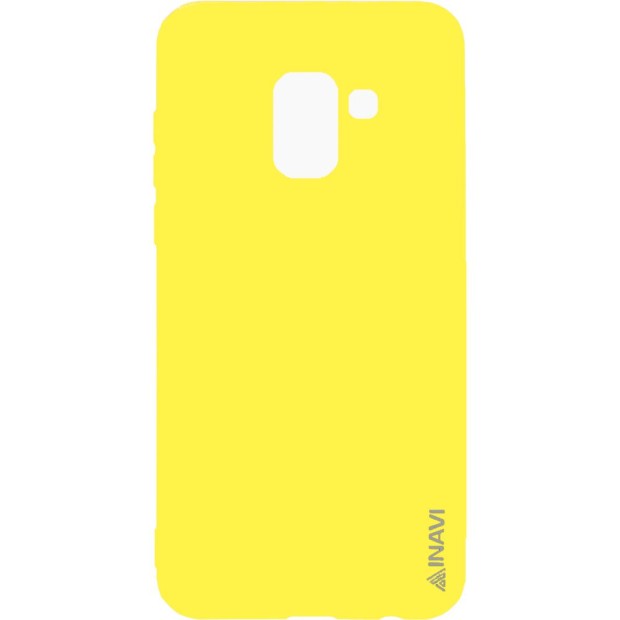 Силиконовый чехол iNavi Color Samsung Galaxy A8 (2018) A530 (желтый)