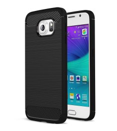 Силикон Polished Carbon Samsung Galaxy S6 (Чёрный)