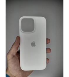 Силикон Original Round Case Apple iPhone 14 Pro Max (06) White